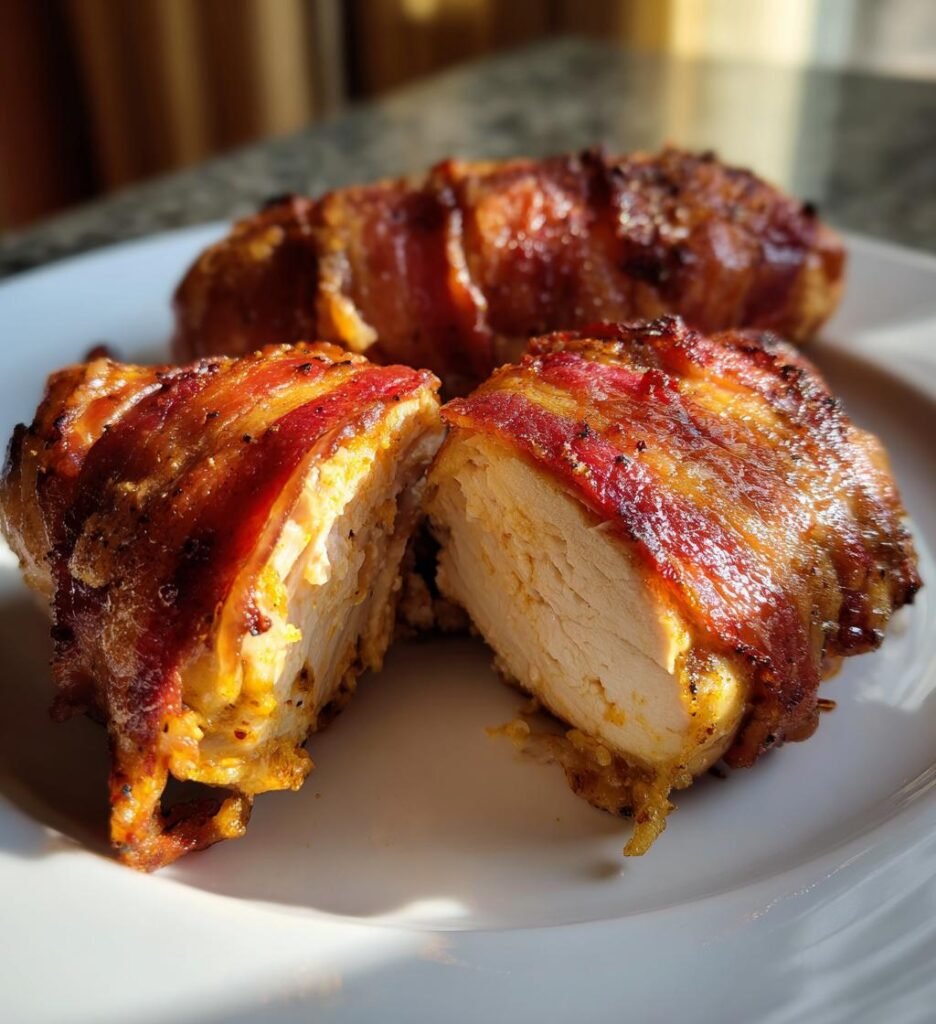 kycklingfile med baconlindning recept