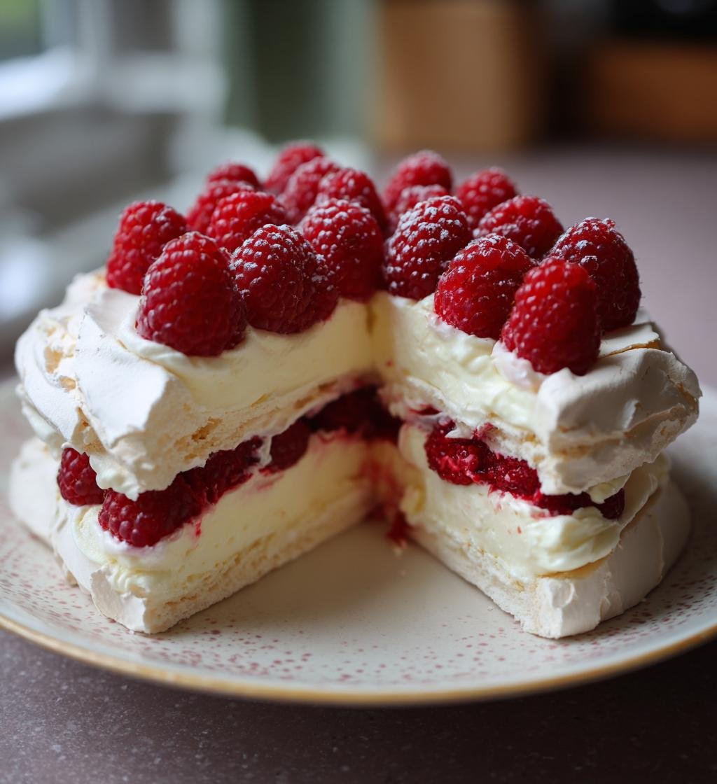 Hallonpavlova Recept Enkel - Bästa Hemlagad Dessert - steg för steg