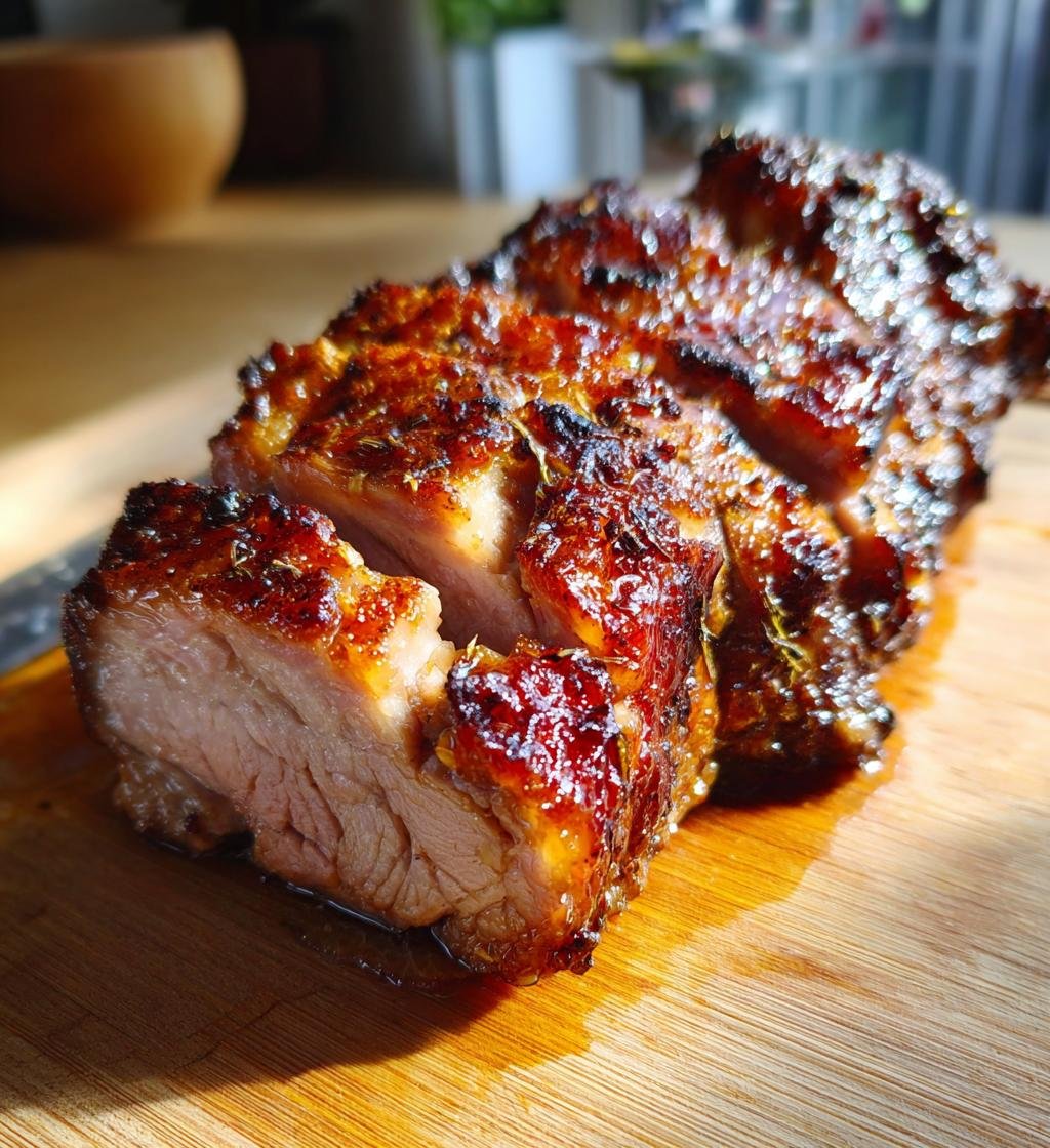 Fläskkarré i ugn med äpple och timjan - Enkel och Saftig Middag - steg för steg