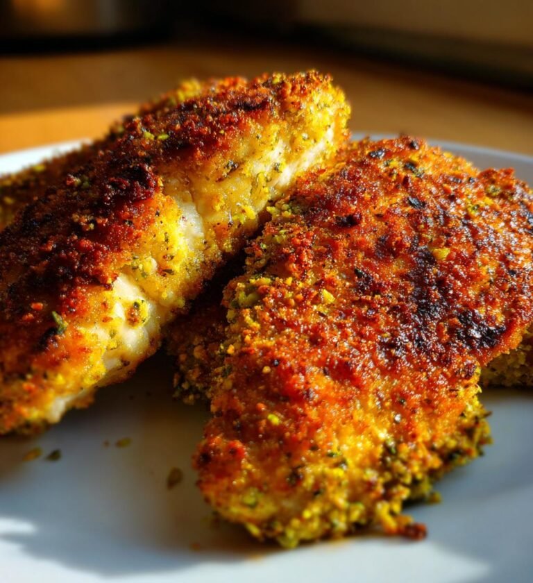 kycklingfile med pistageskorpa recept