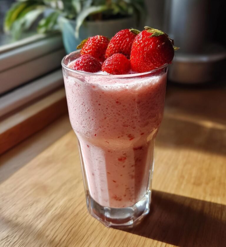 frukost smoothie med jordgubbar recept