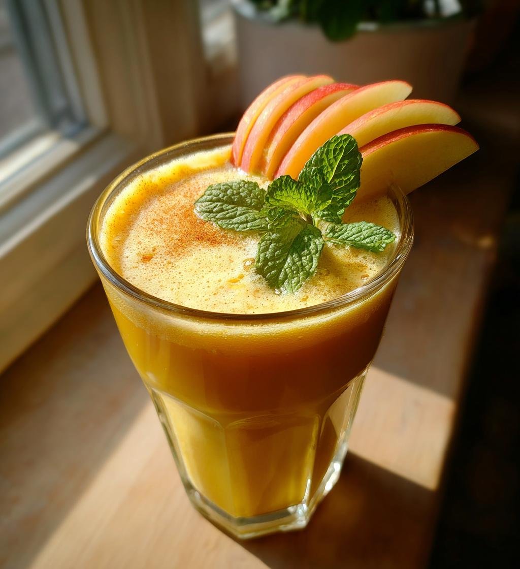 Äppeljuice smoothie recept enkel och god för fräscha dagar