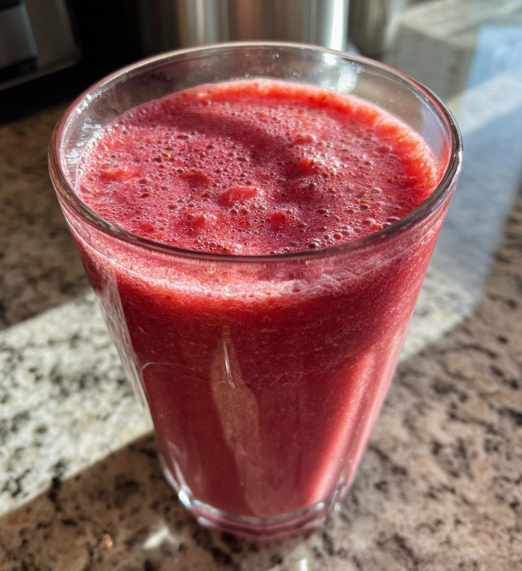 Jordgubbssmoothie recept enkel och krämig - steg för steg