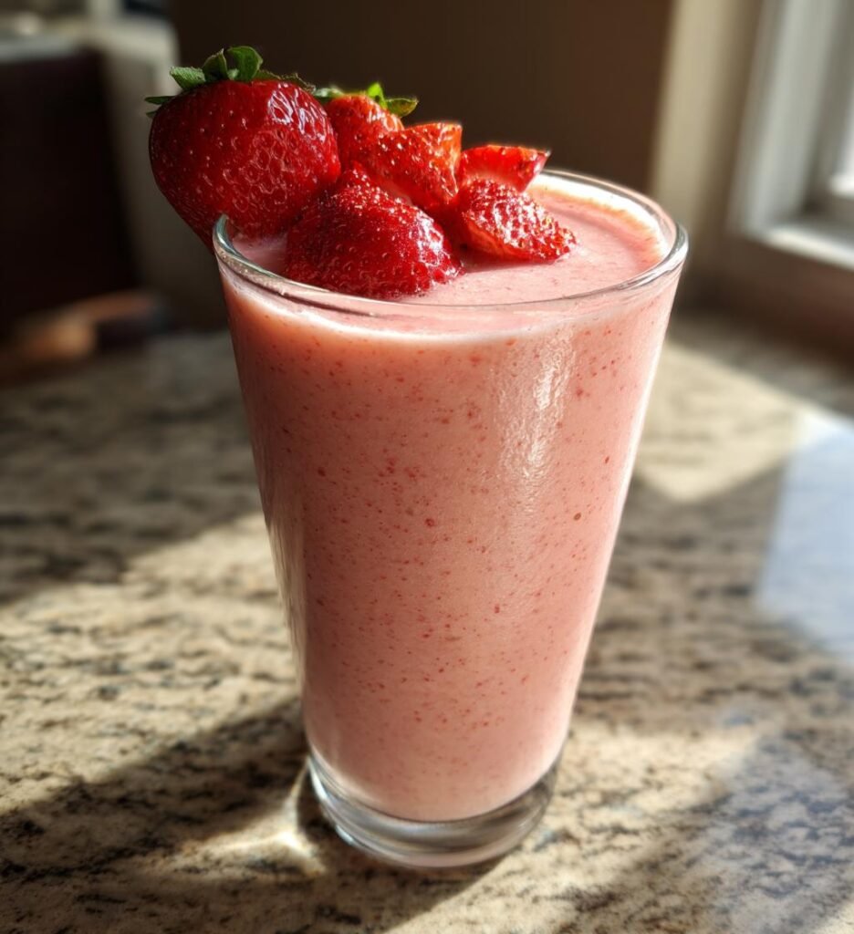 frukost smoothie med jordgubbar recept
