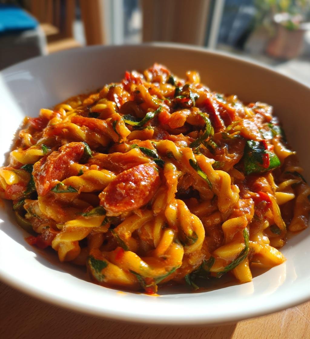 Pasta med chorizo och tomat – Enkel och God Middag på 30 Minuter