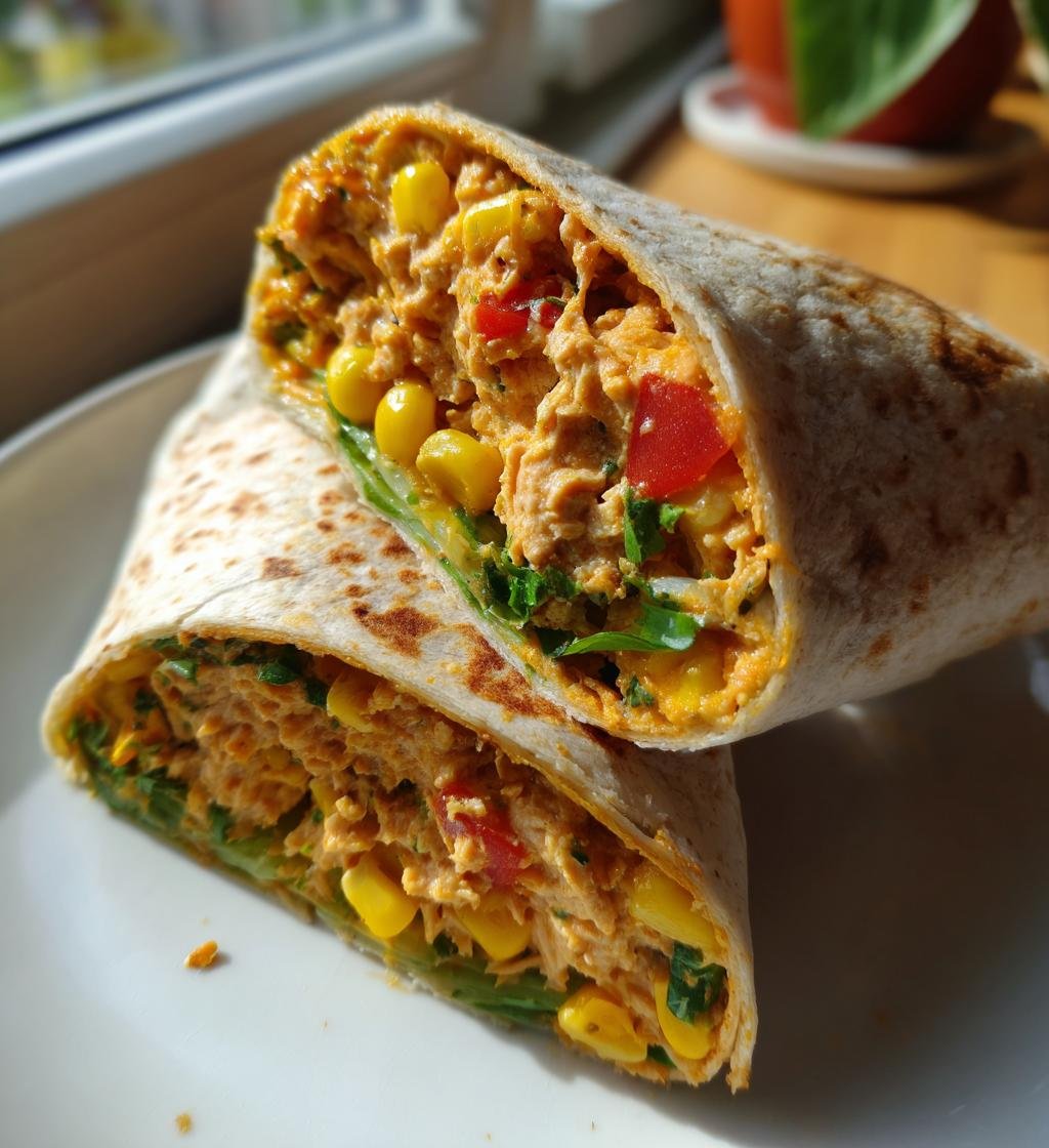 Wrap med tonfisk och majs recept - Enkel och nyttig middag - steg för steg