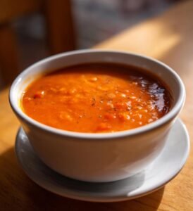 linssoppa recept röd krämig enkel