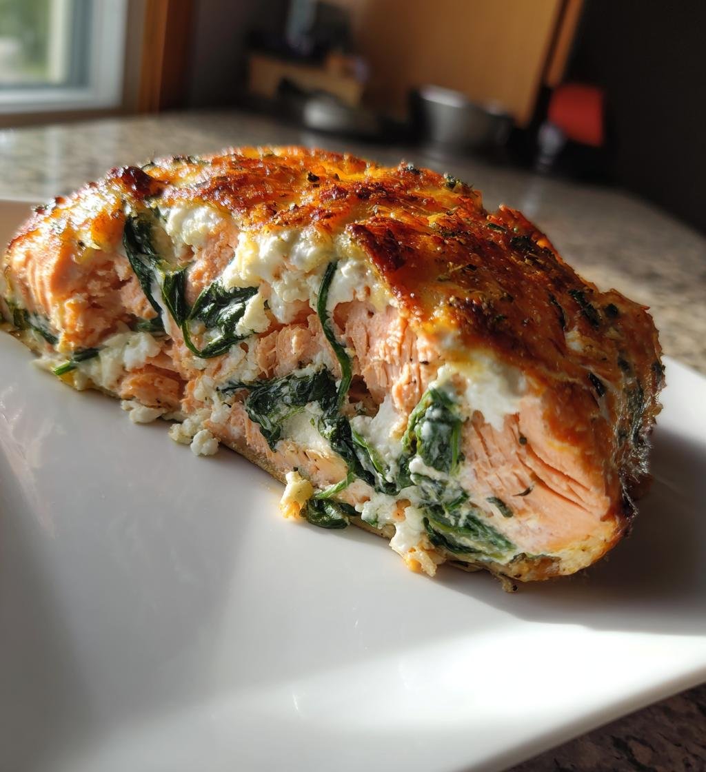 Lax i ugn med fetaost och spenat – Enkel och krämig middag