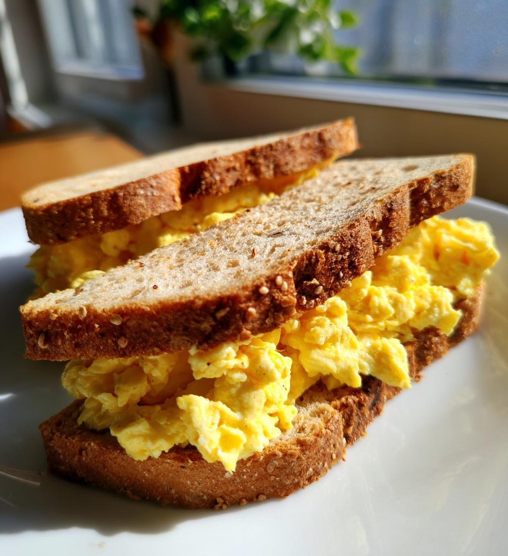 Smörgås med äggröra recept enkel och god – Perfekt frukost - steg för steg