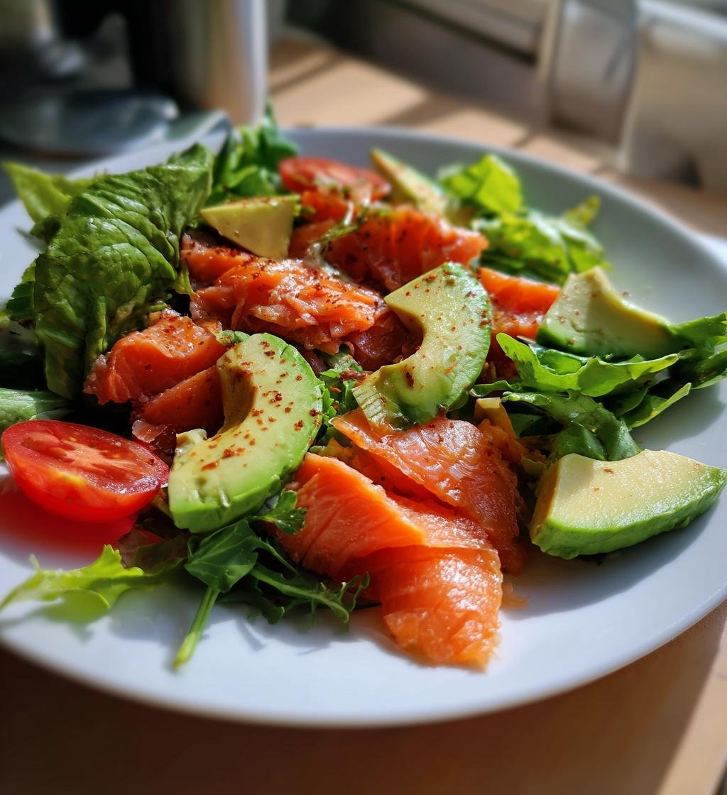 Sallad med lax och avokado recept – Enkel och nyttig måltid