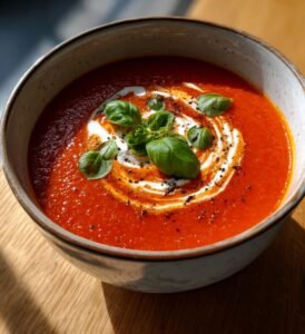 tomatsoppa recept rostad hemgjord