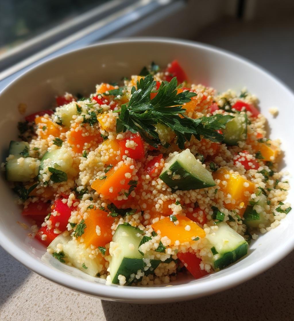 Couscous sallad med grönsaker recept - Enkel och nyttig måltid