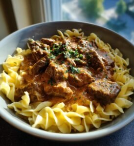 boeuf stroganoff recept klassisk