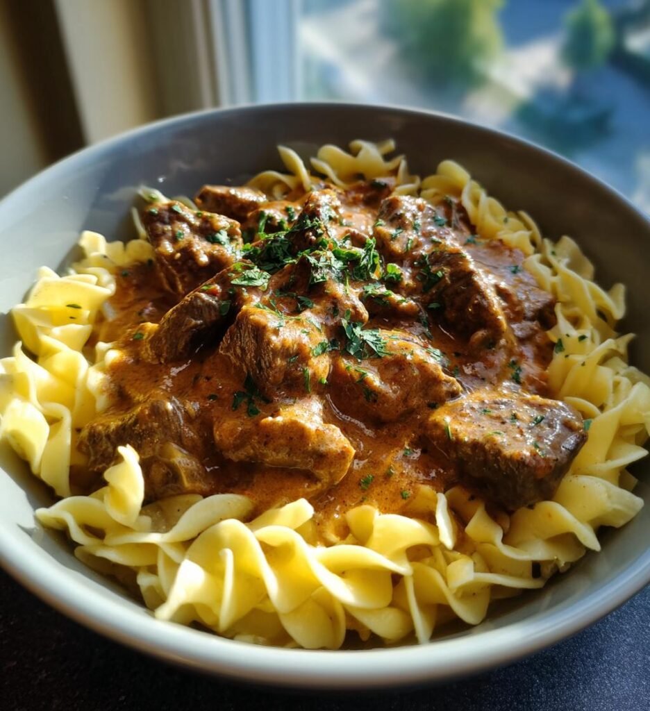 boeuf stroganoff recept klassisk