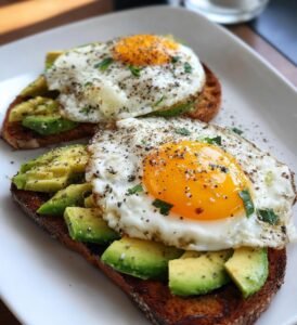 proteinfrukost med ägg och avokado