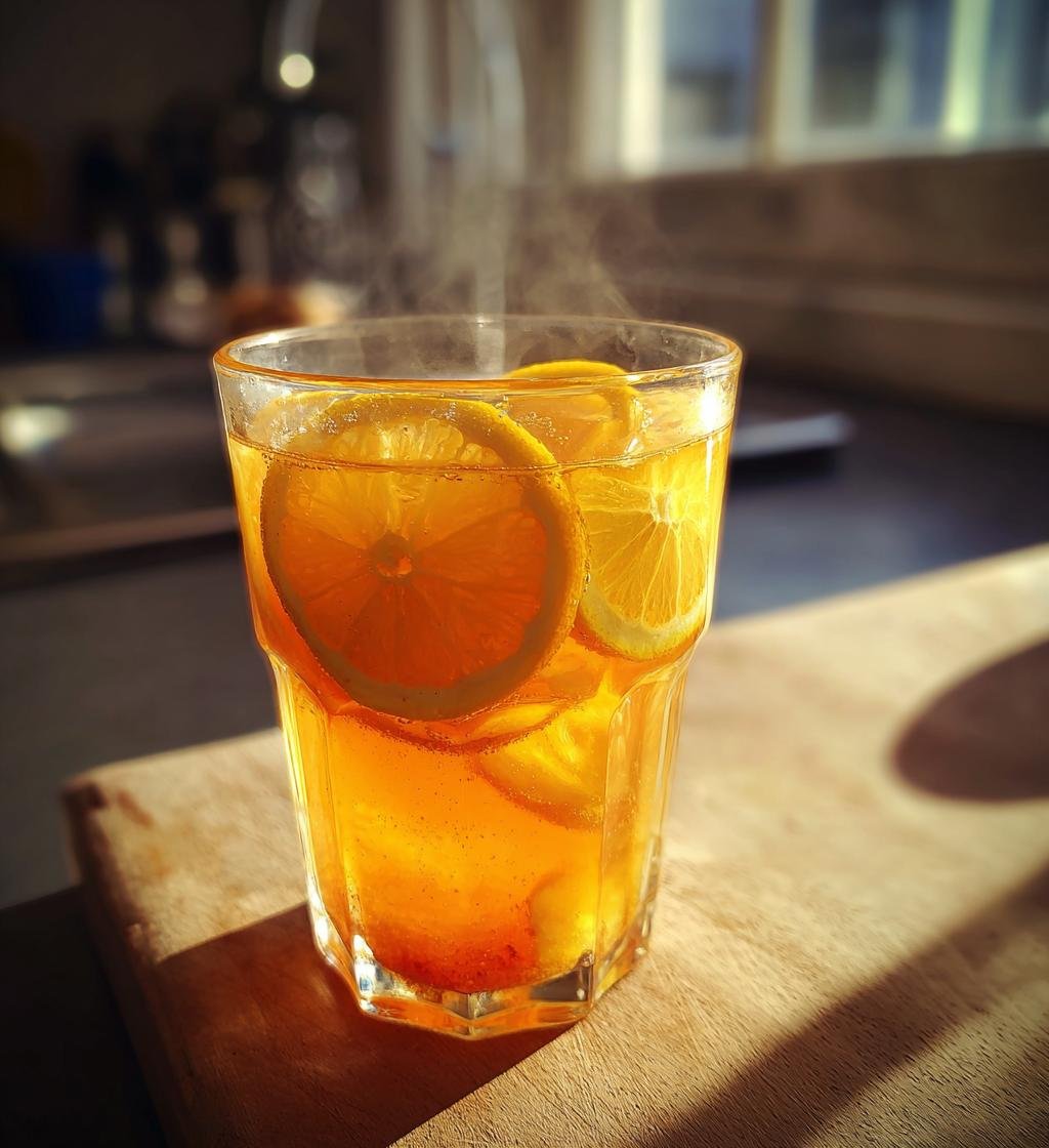 Varm citron och ingefärsdryck recept - Enkel och nyttig förkylning