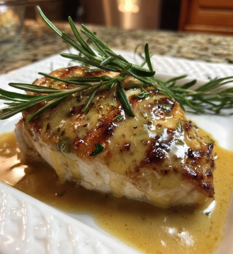 kyckling med senapssås och rosmarin