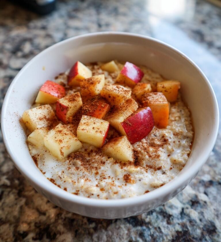 overnight oats med äpple och kanel