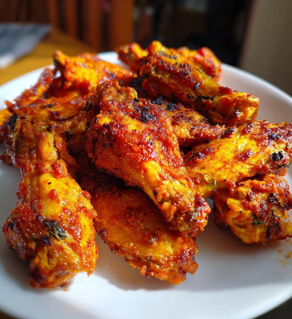 airfryer kycklingvingar recept krispiga