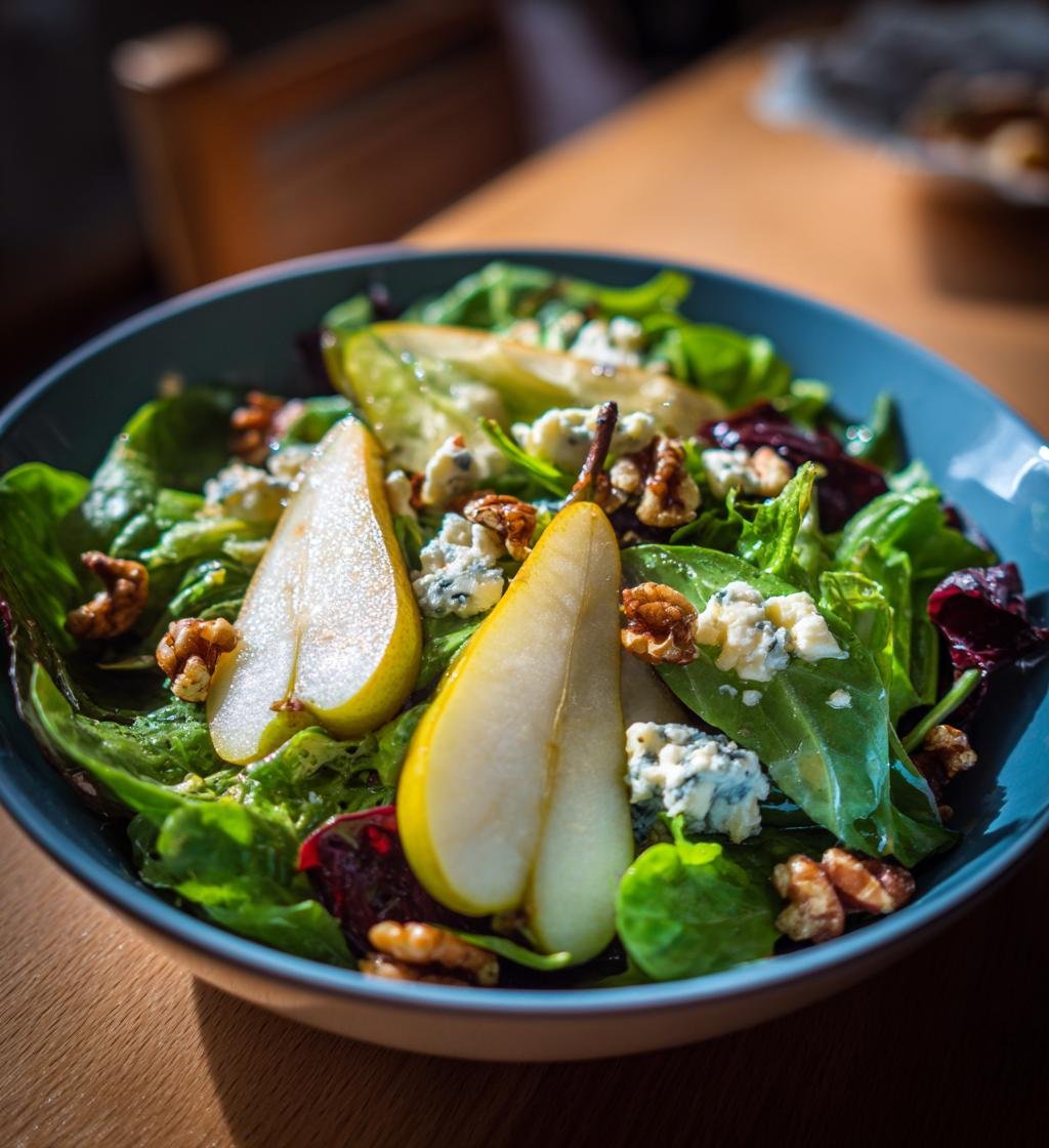 Sallad med päron och gorgonzola - Enkel och God Lunch - steg för steg