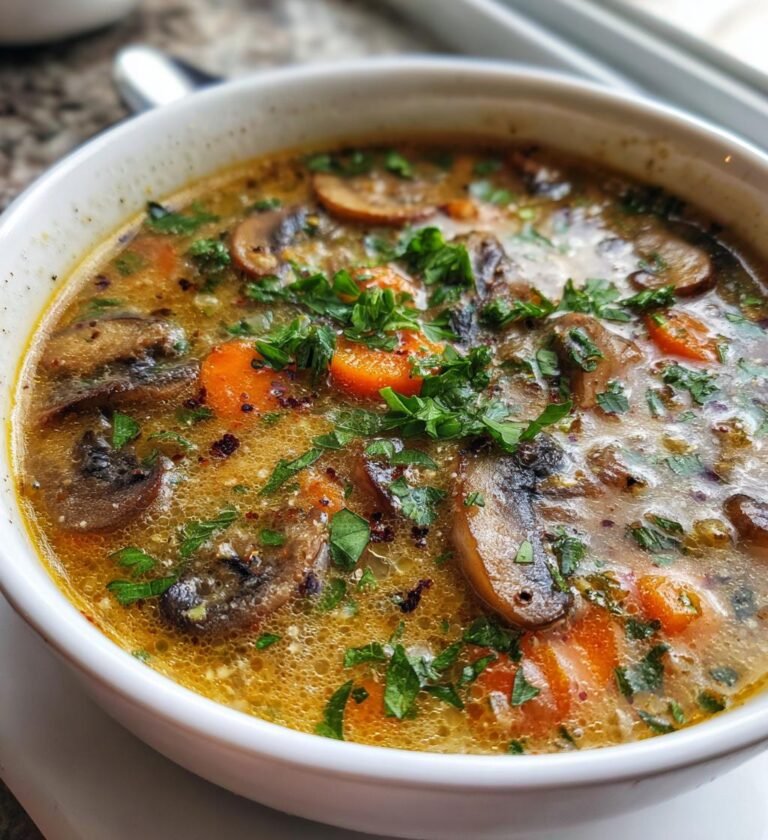 svampsoppa med grädde recept