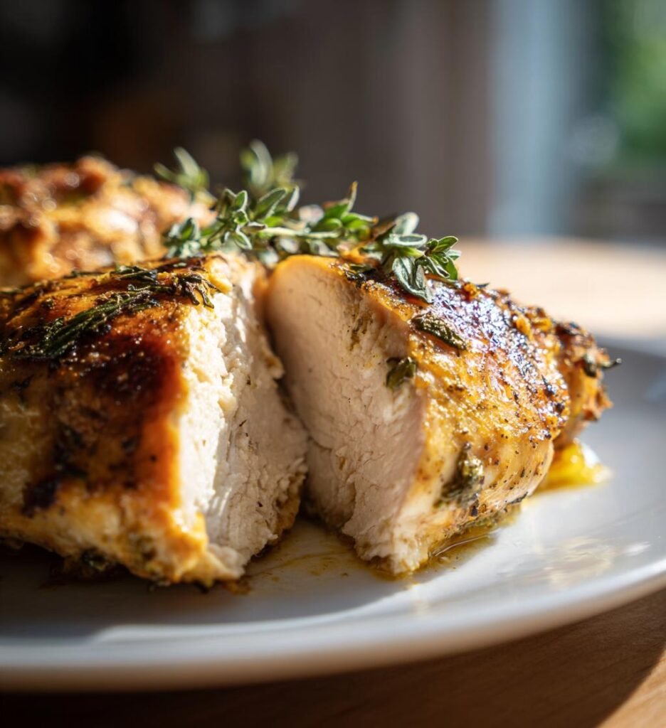 kycklingfile med örter och citron i ugn