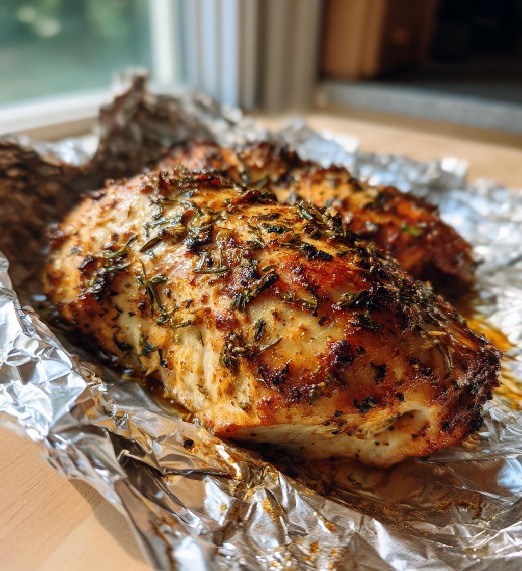 Kyckling i folie med vitlök och örter – En enkel och god middag