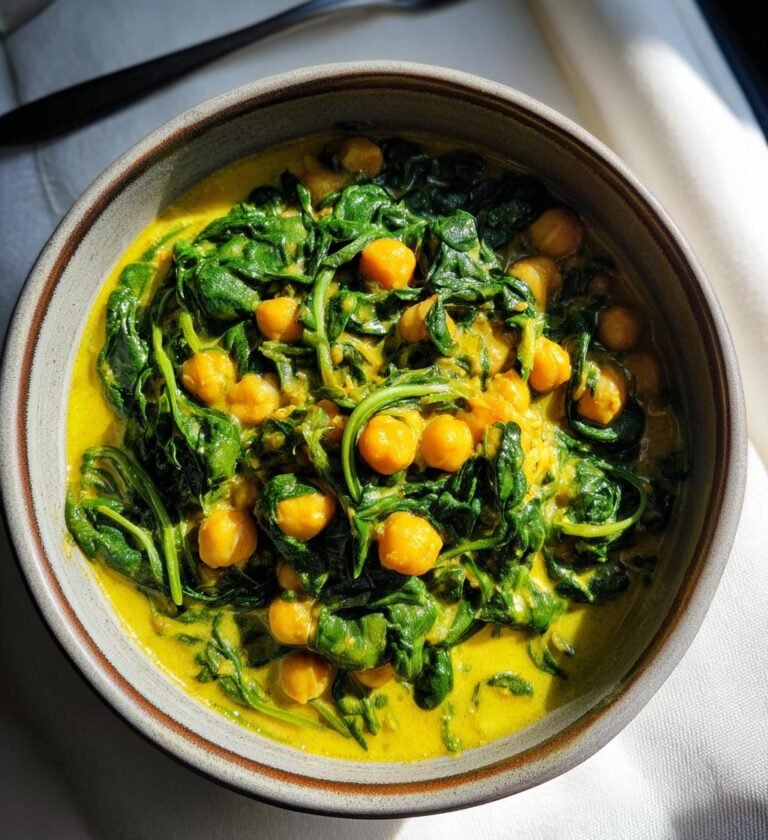 kikärtsgryta med spenat och curry