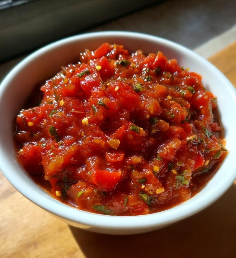 salsa recept hemgjord röd tomat