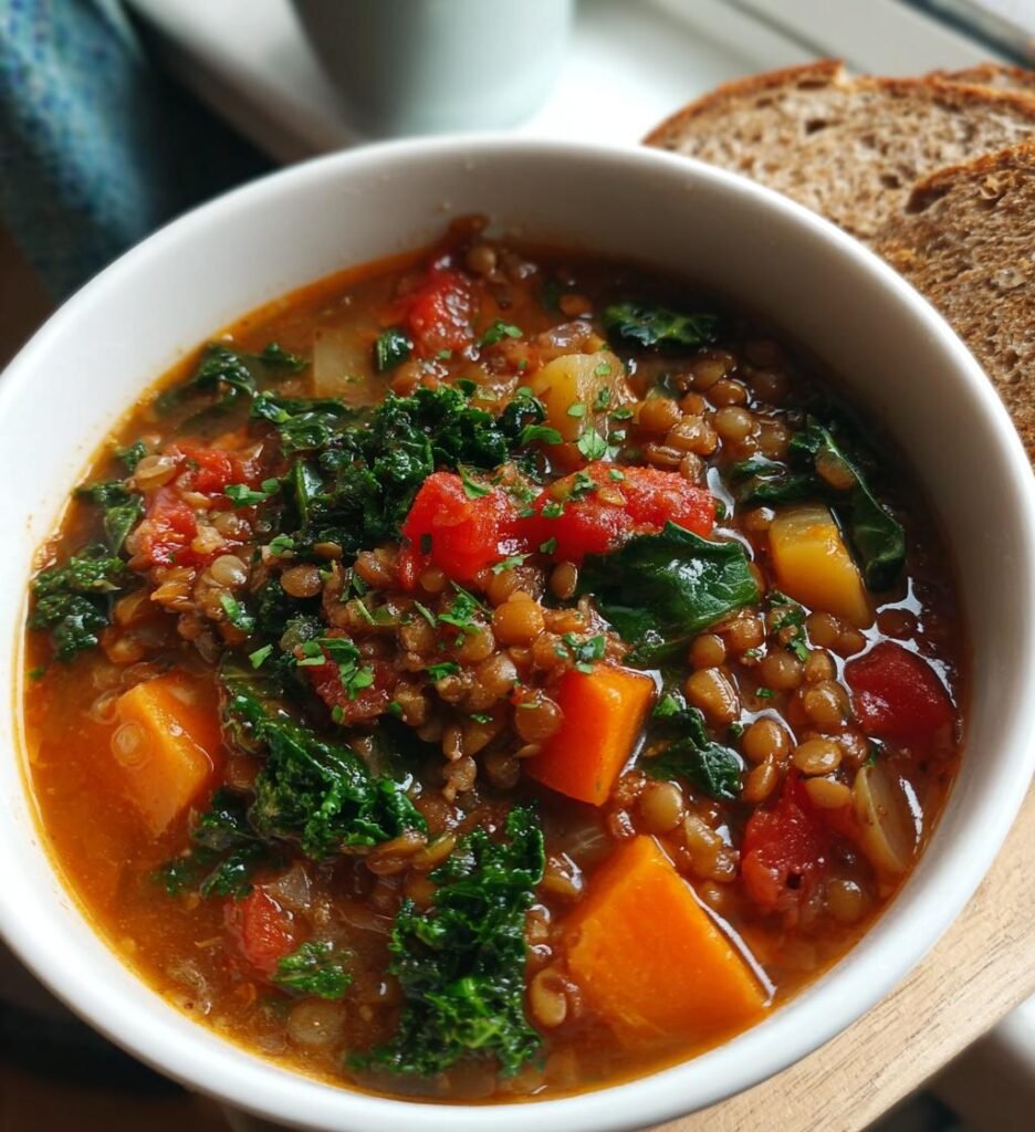 soppa med linser och korv recept