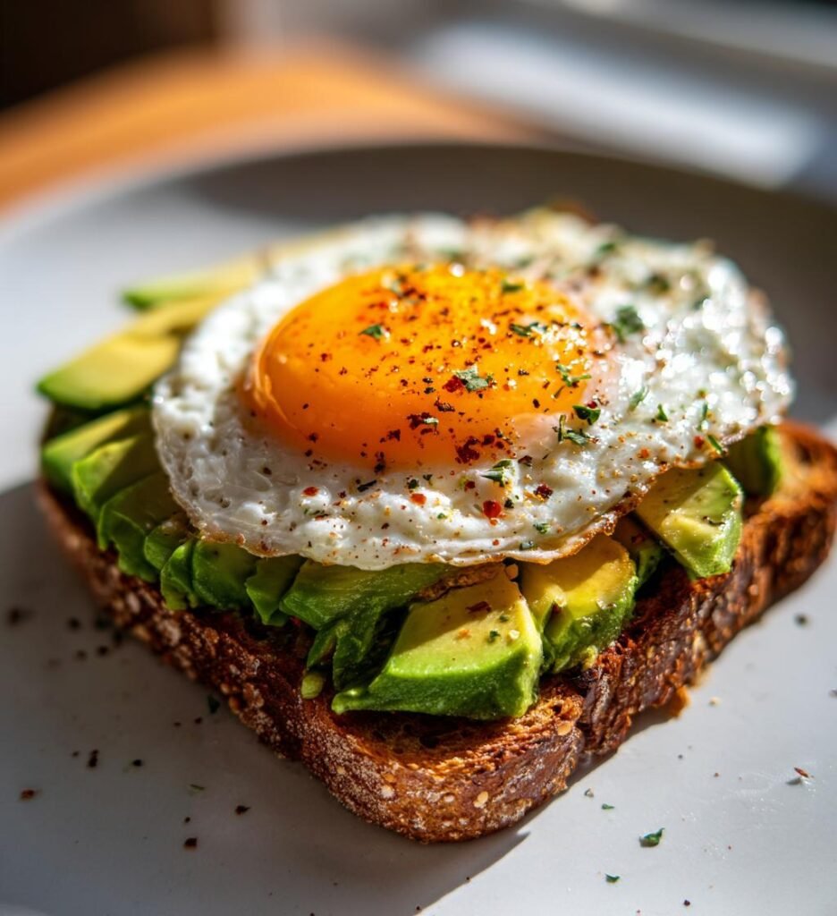 toast med ägg och avokado recept
