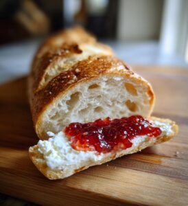 baguette med brie och fikonmarmelad