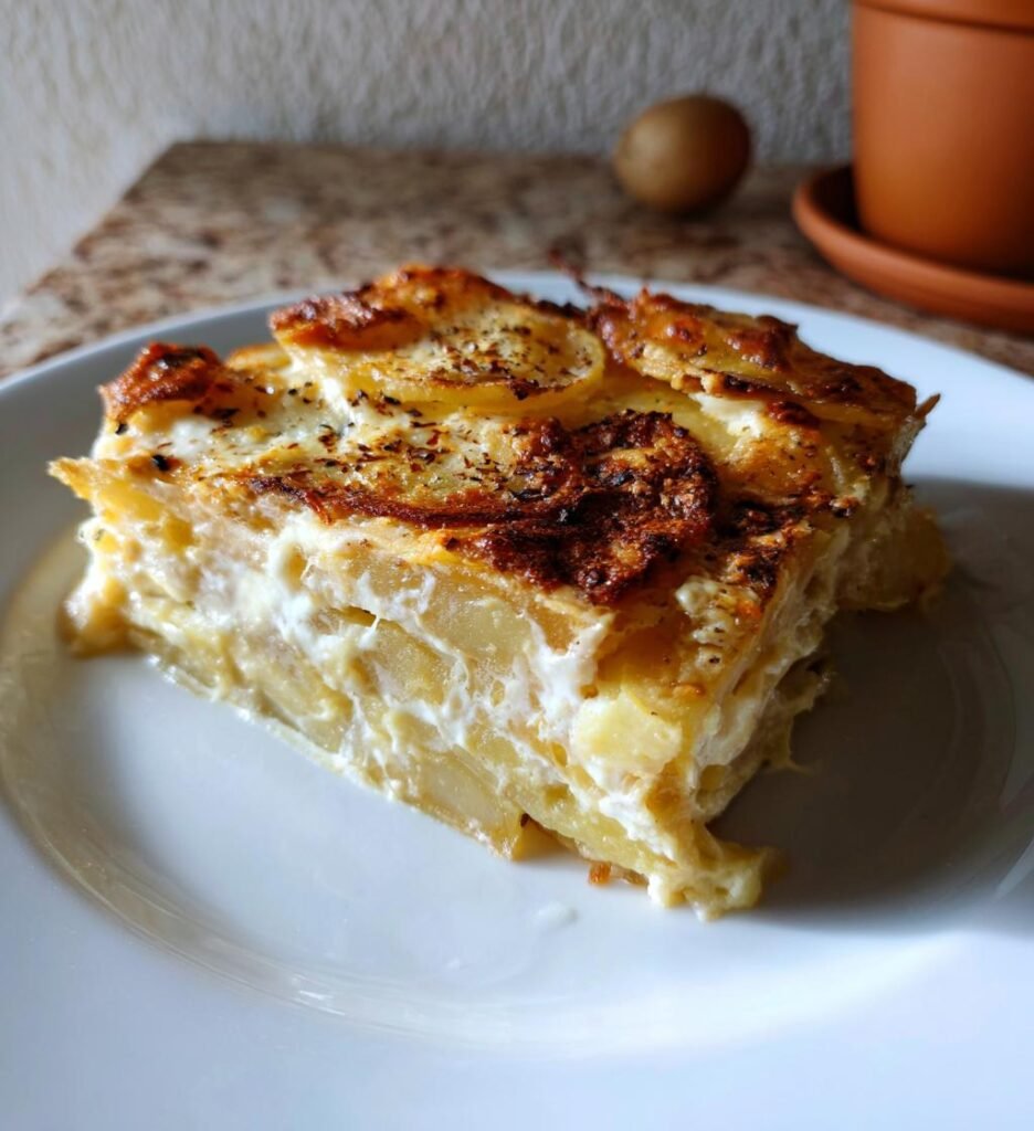 potatisgratäng med grädde och vitlök