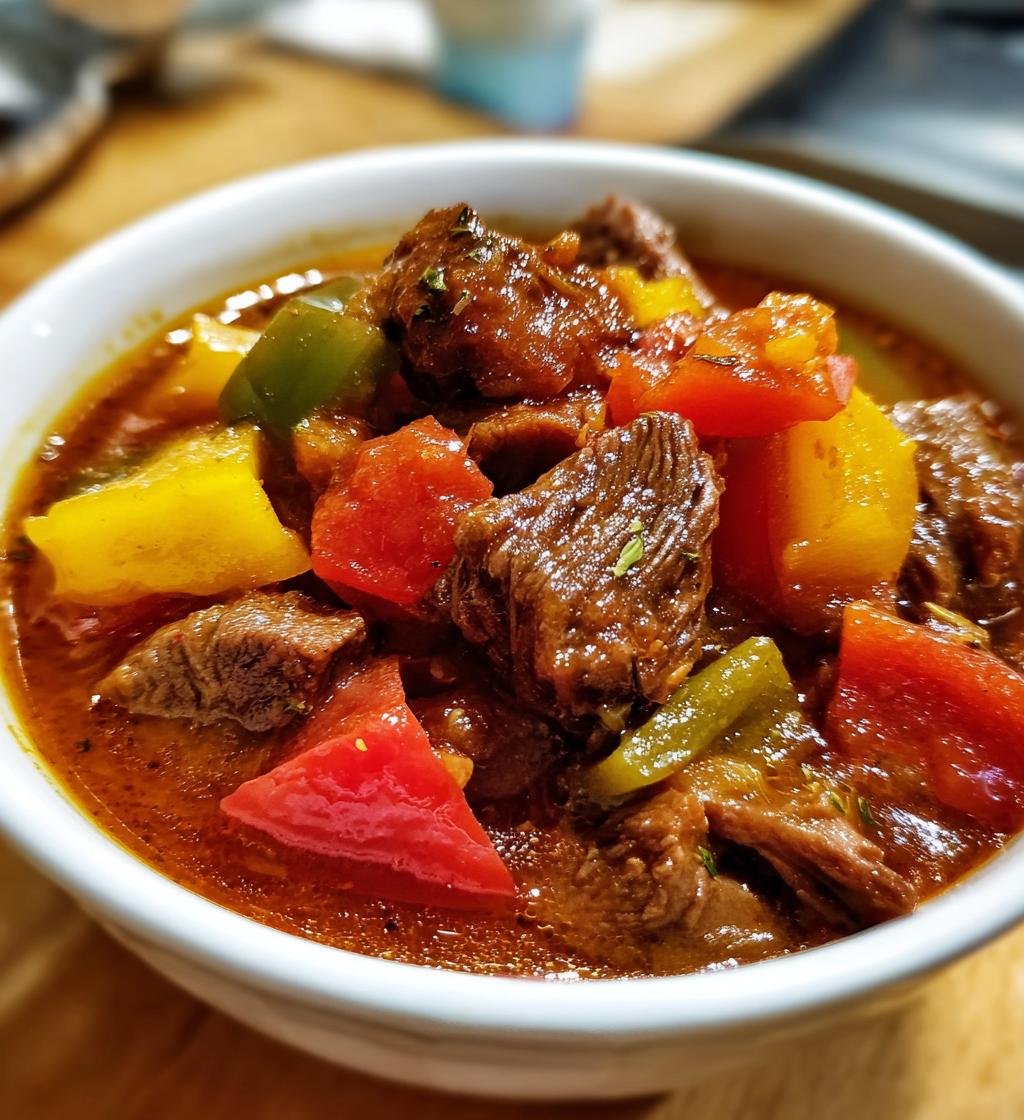 Gulaschsoppa recept enkel hemgjord – Perfekt för kalla dagar - steg för steg