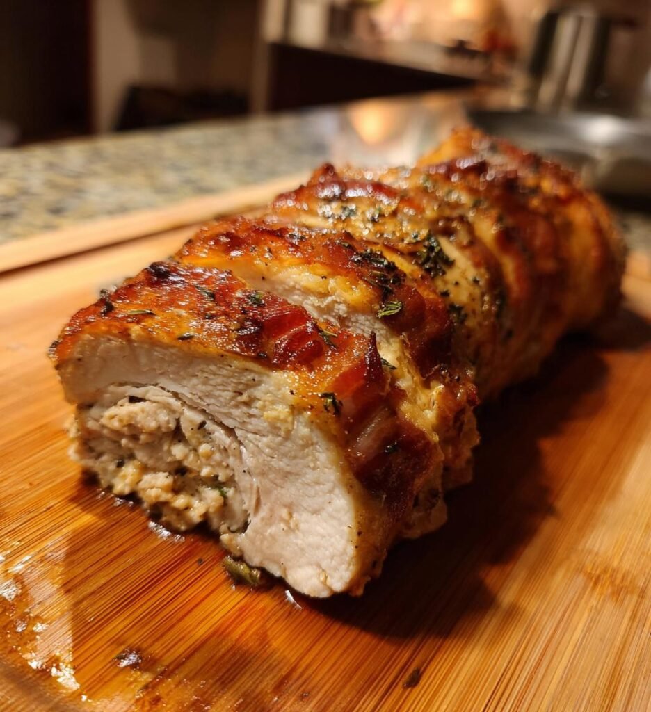 kycklingfile med parmaskinka i ugn