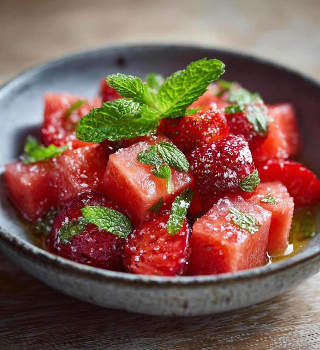 Somrig fruktsallad med melon och jordgubbar – Enkel och fräsch dessert