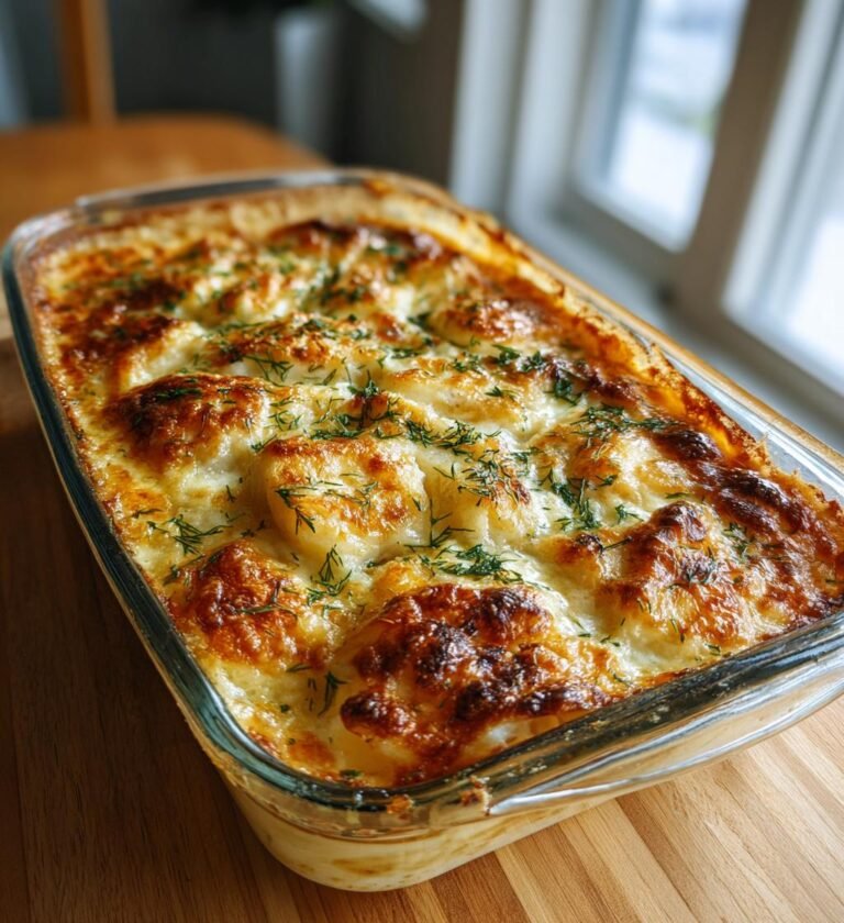 ugnsbakad torsk med gräddsås och dill
