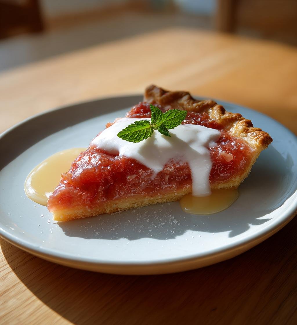 Rabarberpaj med vaniljsås – Enkel och God Dessert för Alla Tillfällen