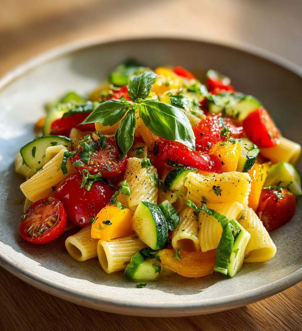 Snabb sommarsallad med pasta och grönsaker – Enkel och God! - steg för steg