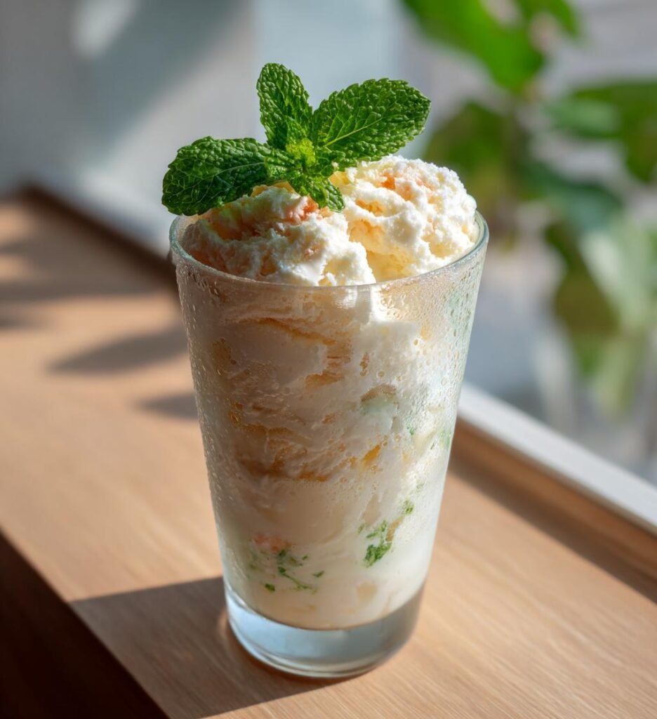 Snabb sommarglass med tre ingredienser