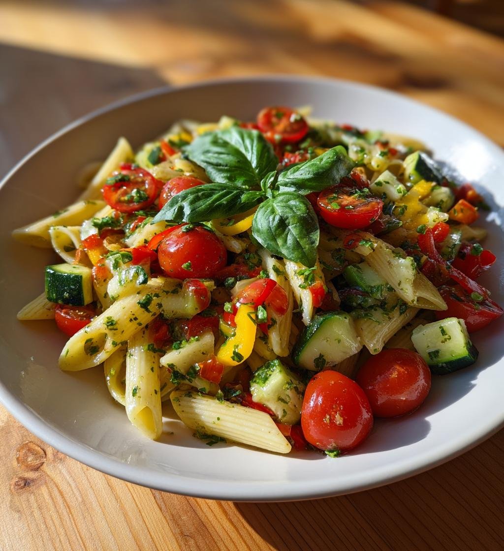 Snabb sommarsallad med pasta och grönsaker – Enkel och God!