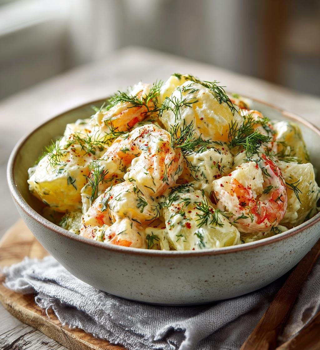 Somrig potatissallad med räkor och dill – Enkel och god sommarmat