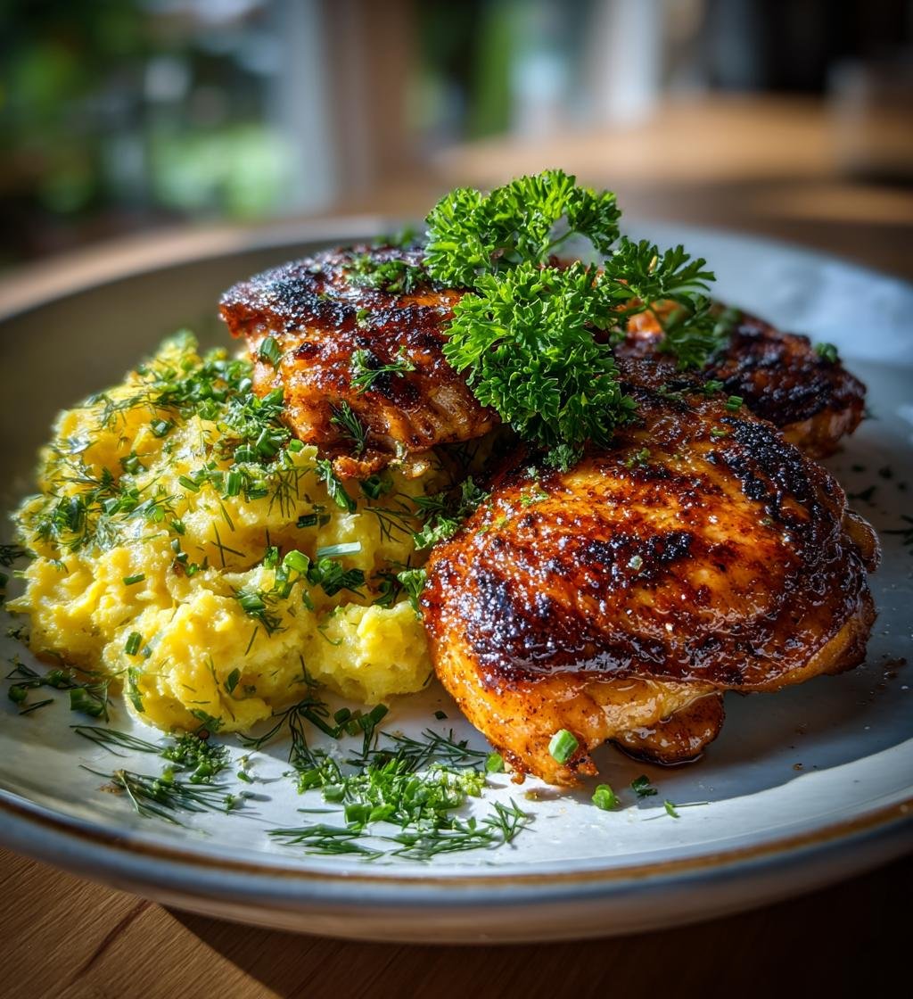 Grillad kyckling med kall potatissallad – Enkel och god sommarfavorit - steg för steg
