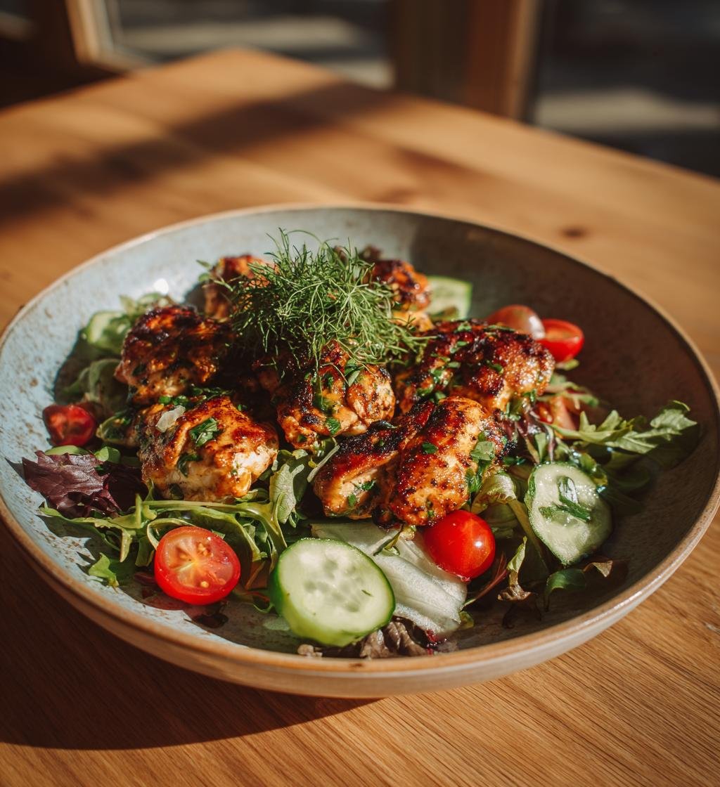 Grillad kyckling med sommarsallad – Enkel och saftig måltid - steg för steg