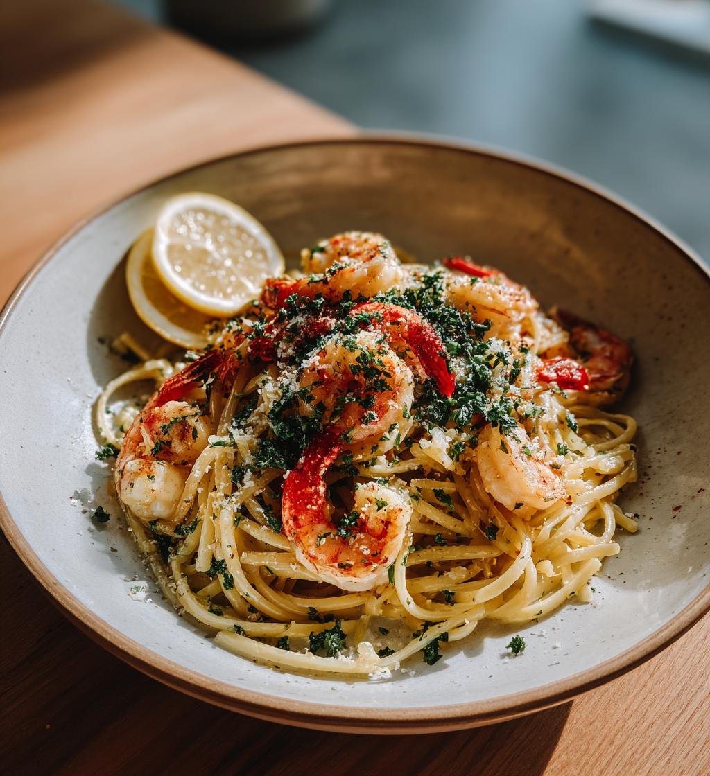 Räkpasta med citron och vitlök – Snabb och enkel hemmarätt