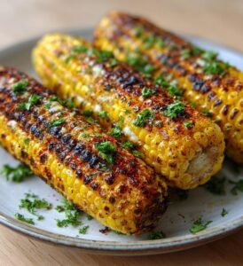 Grillad majs med smör och paprikapulver