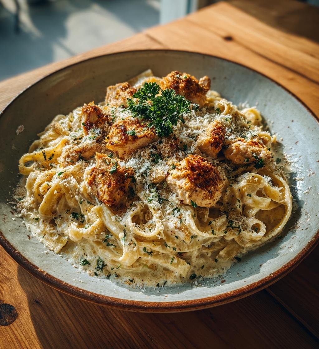 Krämig kycklingpasta med citron och parmesan – Enkel och God! - steg för steg
