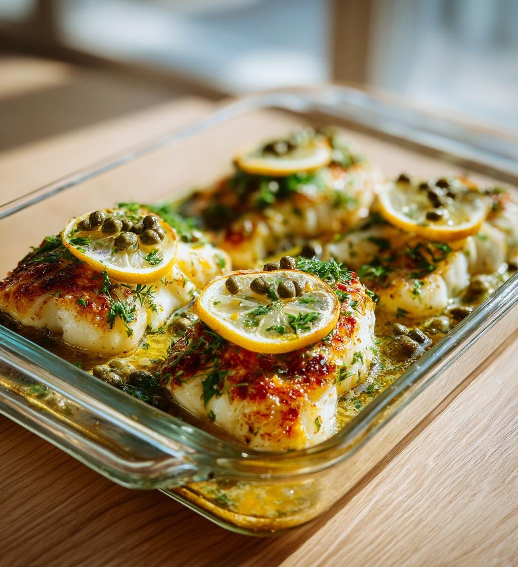 Ugnsbakad torsk med citron och kapris – Enkel och God rätt