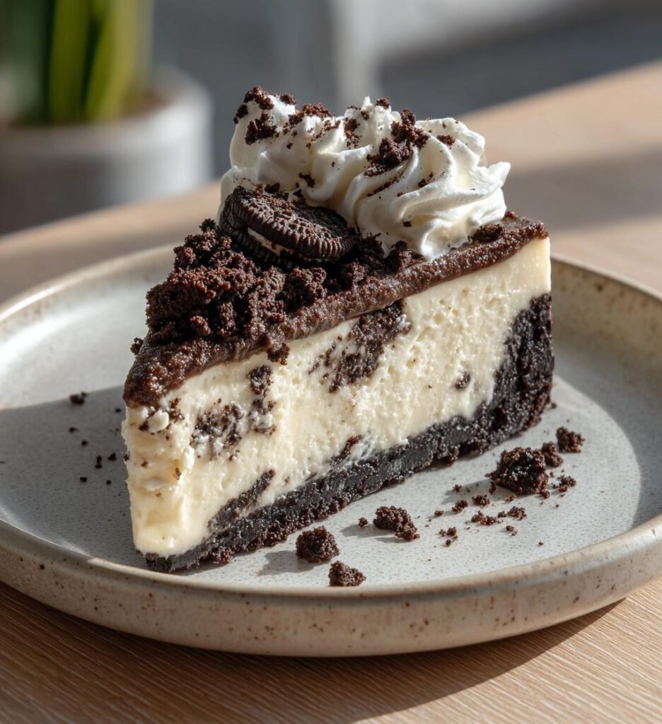 krämig oreo cheesecake utan ugn