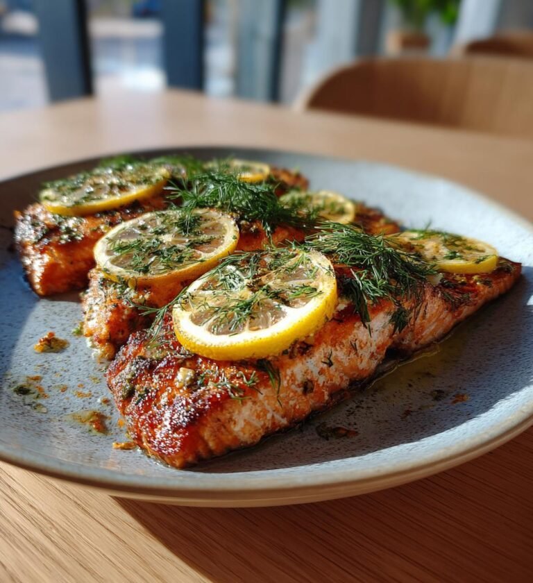 grillad lax med citron och dill